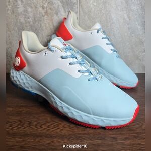 G/Fore MG4+ Ghost Project Men’s Golf Shoes Size 11 Blue Red Leather Waterproof